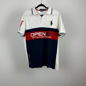 Polo Ralph Lauren Polo Shirt Men's Size L Offshore Racing Open 65 Custom P-15